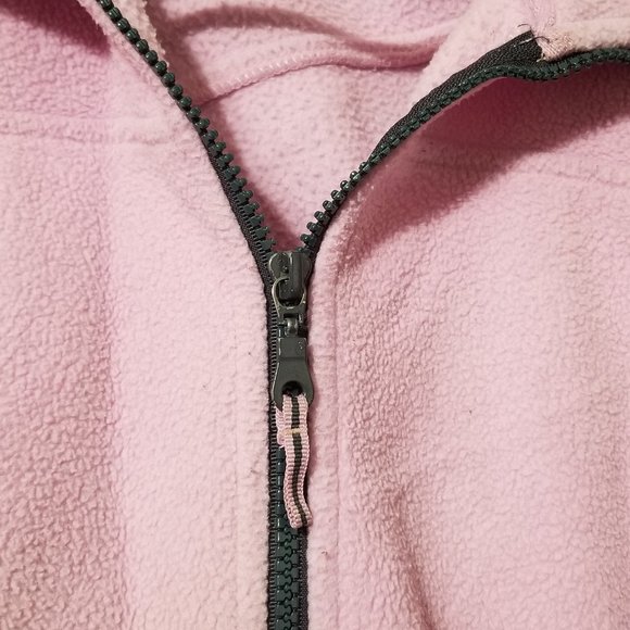 COPY - COPY - Pink zip up Fleece w/charcoal gray … - Picture 4 of 15